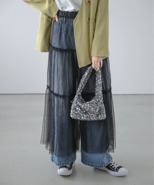 AMELY（エミリー）の「スパンコールハンドバッグ（ハンドバッグ・レディース・ブラック/シルバー/グレー・フリー）」の6枚目の写真