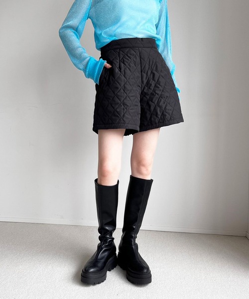 LOWRYS FARM（ローリーズファーム）の「キルティングショートパンツ　 980540（その他パンツ・レディース・アイボリー/ブラック・FREE）」の7枚目の写真