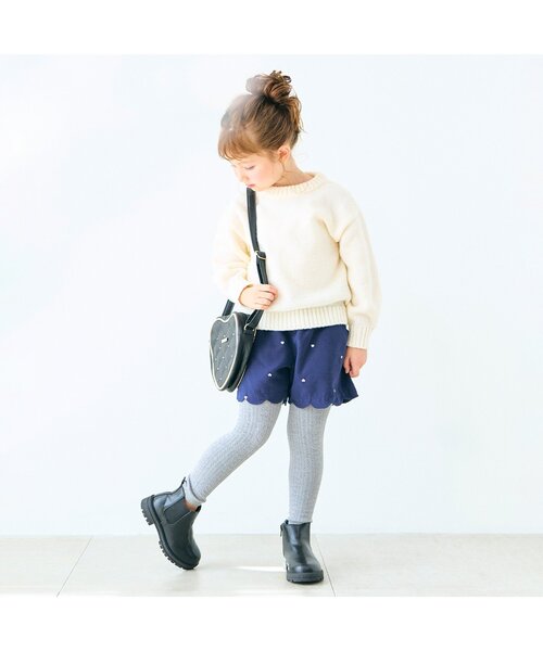 apres les cours(アプレレクール)の「【マシンウォッシャブル】ジェラートフレーバーニット_ユニセックス(ニット/セーター・キッズ・ミント/サックスブルー/ブラウン/アイボリー/ピンク・80/90/100/130/110/140/120)」の10枚目の写真