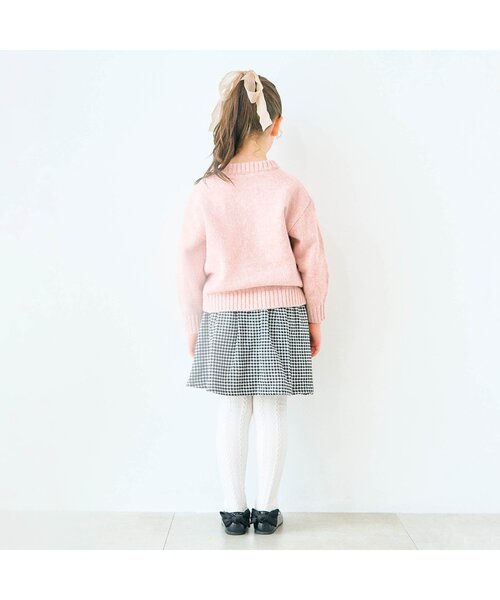 apres les cours(アプレレクール)の「【マシンウォッシャブル】ジェラートフレーバーニット_ユニセックス(ニット/セーター・キッズ・ミント/サックスブルー/ブラウン/アイボリー/ピンク・80/90/100/130/110/140/120)」の19枚目の写真