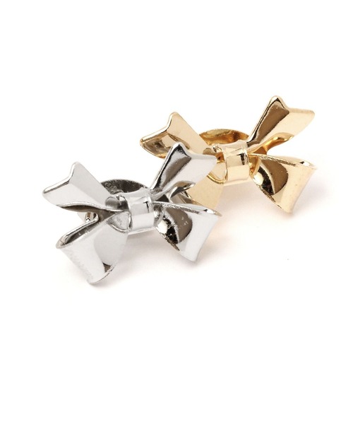 Heather（ヘザー）の「ミニリボンピアス　989761（ピアス（両耳用）・レディース・ゴールド/シルバー・ONE SIZE）」の6枚目の写真