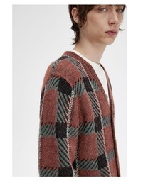 FRED PERRY フレッドペリー　タータンジャガードカーディガン FRED PERRY（フレッドペリー）の「Tartan Jacquard Cardigan
