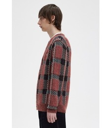 FRED PERRY（フレッドペリー）の「Glitch Tartan Cardigan