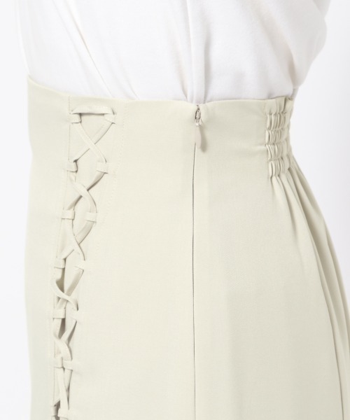 mysty woman(ミスティウーマン)の「アシメレースアップマーメイドスカート 990902(スカート・レディース・ブラウン/ブルー系その他/アイボリー・FREE)」の19枚目の写真