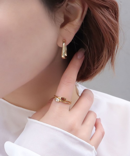 blackdia ocean（ブラックダイヤオーシャン）の「blackdia ocean ナロータイニーストーンリング（リング・レディース・グリーン/レッド/レッド系その他/グリーン系その他/ゴールド/ゴールド系その他/シャンパン/ブラウン系その他・11号/13号/16号）」の21枚目の写真