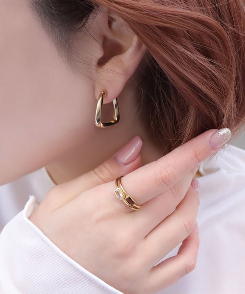 blackdia ocean（ブラックダイヤオーシャン）の「blackdia ocean ナロータイニーストーンリング（リング・レディース・グリーン/レッド/レッド系その他/グリーン系その他/ゴールド/ゴールド系その他/シャンパン/ブラウン系その他・11号/13号/16号）」の15枚目の写真