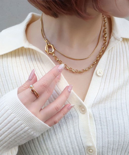 blackdia ocean（ブラックダイヤオーシャン）の「blackdia ocean ナロータイニーストーンリング（リング・レディース・グリーン/レッド/レッド系その他/グリーン系その他/ゴールド/ゴールド系その他/シャンパン/ブラウン系その他・11号/13号/16号）」の20枚目の写真