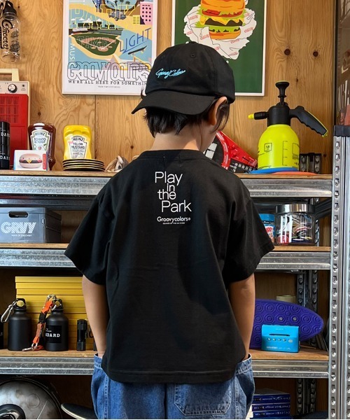 GROOVY COLORS（グルービーカラーズ）の「HAMBURGER Tシャツ（Tシャツ/カットソー・キッズ・ブラック/その他1/ピンク・120/110/100/90）」の9枚目の写真