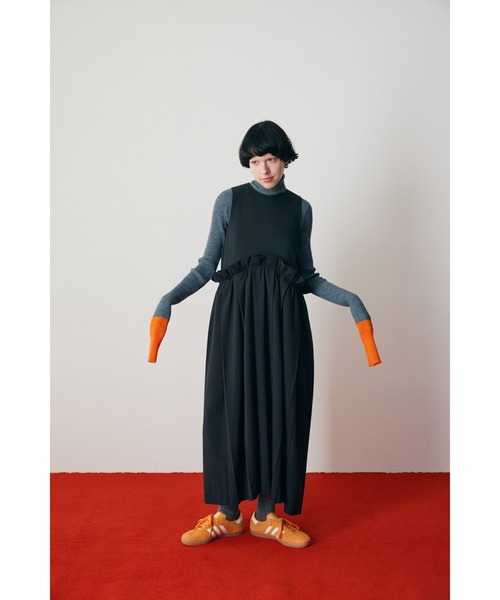 HeRIN.CYE（ヘリンドットサイ）の「Many tuck dress メニータック