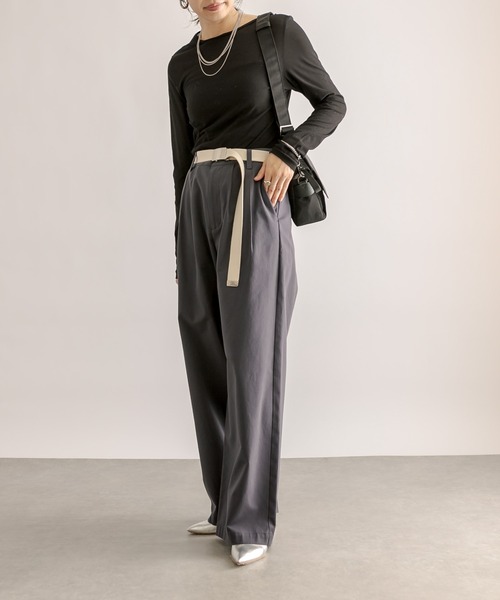 RIVE DROITE（リヴドロワ）の「MONN.:.(モン)/ガチャベルト（ベルト・レディース・ネイビー/アイボリー・FREE）」の10枚目の写真