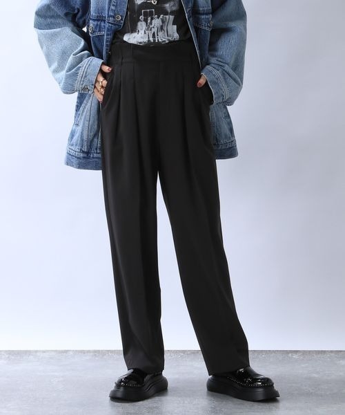 JEANASIS(ジーナシス)の「Wタックテーパードパンツ/996527(スラックス・レディース・オフホワイト/グレー/ブラック・FREE)」の7枚目の写真