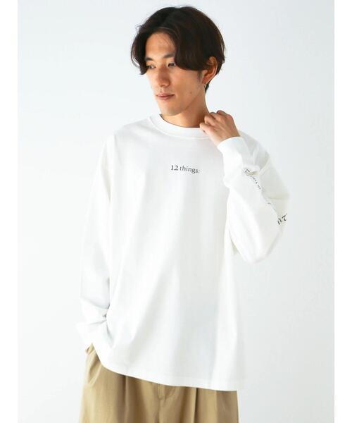 CRAFT STANDARD BOUTIQUE(クラフトスタンダードブティック)の「12things TEE(Tシャツ/カットソー・メンズ・オフホワイト/ブラック/ライトグリーン・XL/L/M)」の4枚目の写真