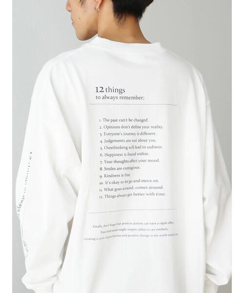 CRAFT STANDARD BOUTIQUE(クラフトスタンダードブティック)の「12things TEE(Tシャツ/カットソー・メンズ・オフホワイト/ブラック/ライトグリーン・XL/L/M)」の7枚目の写真