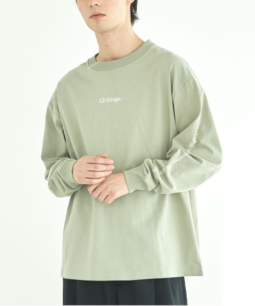 CRAFT STANDARD BOUTIQUE(クラフトスタンダードブティック)の「12things TEE(Tシャツ/カットソー・メンズ・オフホワイト/ブラック/ライトグリーン・XL/L/M)」の3枚目の写真