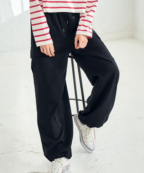 ROPE' PICNIC（ロペピクニック）の「カーゴパンツ（カーゴパンツ・レディース・ブラック/ベージュ/カーキ・36/38）」の2枚目の写真