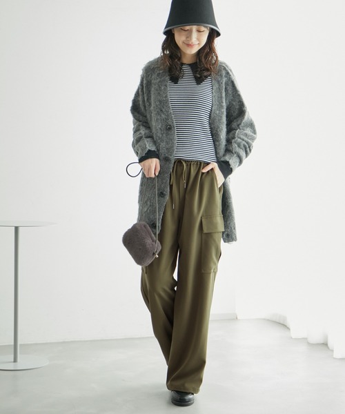 ROPE' PICNIC（ロペピクニック）の「カーゴパンツ（カーゴパンツ・レディース・ブラック/ベージュ/カーキ・36/38）」の4枚目の写真