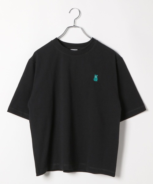 FRAPBOIS(フラボア)の「【FRAPBOIS(フラボア)】刺繍パックTシャツ(Tシャツ/カットソー・レディース・ブラック/ホワイト・FREE)」の5枚目の写真