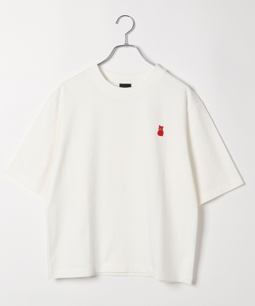 FRAPBOIS(フラボア)の「【FRAPBOIS(フラボア)】刺繍パックTシャツ(Tシャツ/カットソー・レディース・ブラック/ホワイト・FREE)」の13枚目の写真