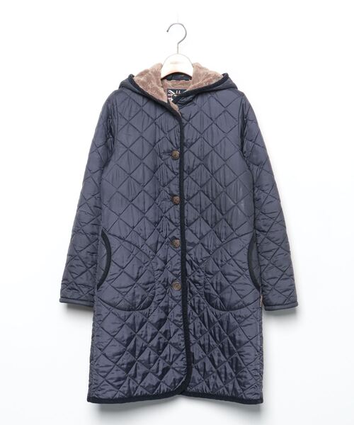 ラベンハム 染り 英国製 キルティングジャケット 40 ネイビー LAVENHAM 