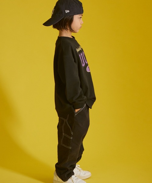 PAIRMANON STREET（ペアマノンストリート）の「【PAIRMANON STREET】裏毛 プリント スウェット 長袖 トレーナー（スウェット・キッズ・ブラック/ホワイト/オレンジ/グレー/ネイビー/グレー系その他・130/140/150/90/100/110/120）」の10枚目の写真