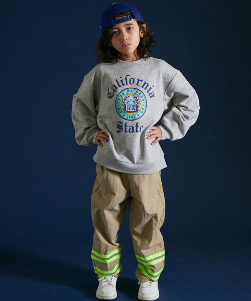 PAIRMANON STREET（ペアマノンストリート）の「【PAIRMANON STREET】裏毛 プリント スウェット 長袖 トレーナー（スウェット・キッズ・ブラック/ホワイト/オレンジ/グレー/ネイビー/グレー系その他・130/140/150/90/100/110/120）」の11枚目の写真