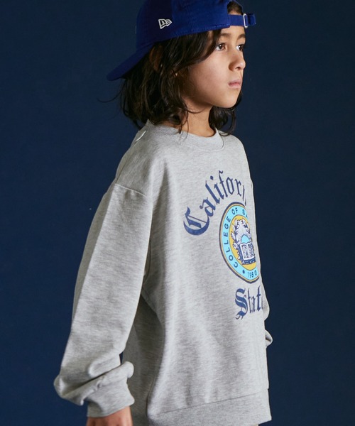 PAIRMANON STREET（ペアマノンストリート）の「【PAIRMANON STREET】裏毛 プリント スウェット 長袖 トレーナー（スウェット・キッズ・ブラック/ホワイト/オレンジ/グレー/ネイビー/グレー系その他・130/140/150/90/100/110/120）」の13枚目の写真