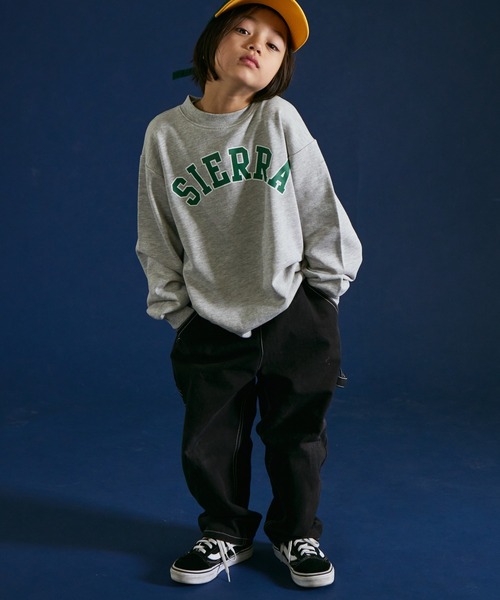 PAIRMANON STREET（ペアマノンストリート）の「【PAIRMANON STREET】裏毛 プリント スウェット 長袖 トレーナー（スウェット・キッズ・ブラック/ホワイト/オレンジ/グレー/ネイビー/グレー系その他・130/140/150/90/100/110/120）」の15枚目の写真