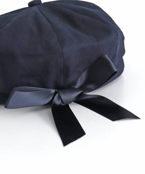 apres les cours(アプレレクール)の「後ろリボンキャスケット(キャスケット・キッズ・ネイビー/アイボリー・50/54/58)」の7枚目の写真