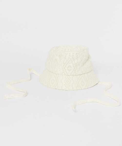 SENSE OF PLACE by URBAN RESEARCH（センスオブプレイスバイアーバンリサーチ）の「ジャガードハット（ハット・レディース・オフホワイト/ブラック・ONE）」の19枚目の写真