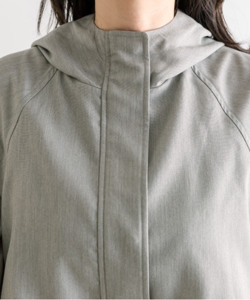 OLIVE des OLIVE（オリーブデオリーブ）の「フードトレンチチュニックコート　1041080030（トレンチコート・レディース・ライトグレー/ライトベージュ・FREE）」の16枚目の写真
