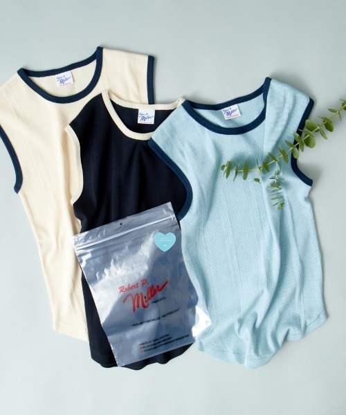 MILLER（ミラー）の「【VERY 9月号掲載】[MILLER/ミラー] 別注 配色 パネルリブタンクトップ（タンクトップ・レディース・ブルー/アイボリー/ブラック/ブラウン/ネイビー/イエロー・F）」の14枚目の写真