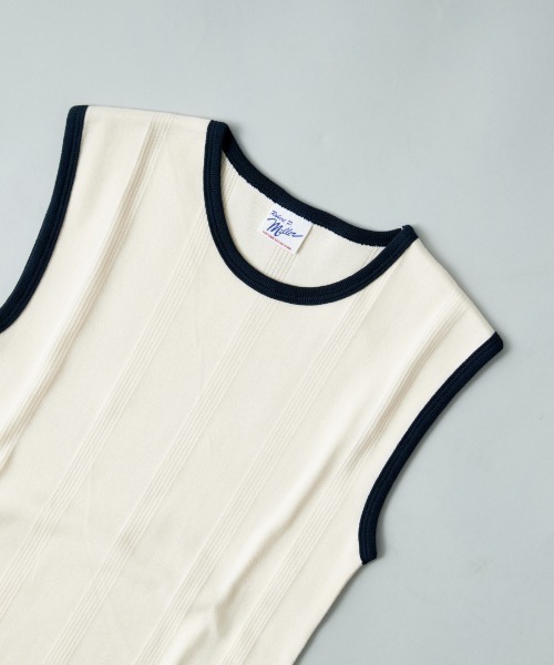 MILLER（ミラー）の「【VERY 9月号掲載】[MILLER/ミラー] 別注 配色 パネルリブタンクトップ（タンクトップ・レディース・ブルー/アイボリー/ブラック/ブラウン/ネイビー/イエロー・F）」の18枚目の写真