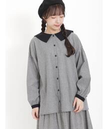 Samansa Mos2 | 配色前後2WAYブラウス(シャツ/ブラウス)