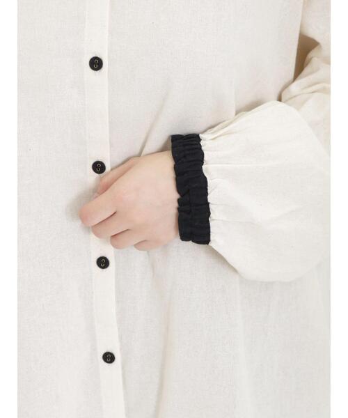 Samansa Mos2（サマンサ モスモス）の「配色前後2WAYブラウス（シャツ/ブラウス・レディース・チャコールグレー/ブラック/ベージュ・F）」の17枚目の写真