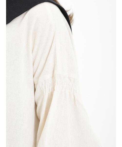 Samansa Mos2（サマンサ モスモス）の「配色前後2WAYブラウス（シャツ/ブラウス・レディース・チャコールグレー/ブラック/ベージュ・F）」の15枚目の写真