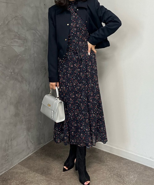 EIMY ISTOIRE(エイミーイストワール)の「Corrie flower カッティングワンピース(ワンピース・レディース・ホワイト/ネイビー・S/M)」の21枚目の写真