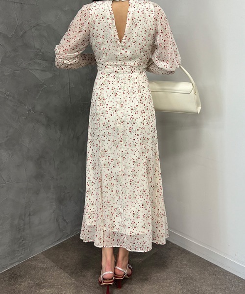 EIMY ISTOIRE(エイミーイストワール)の「Corrie flower カッティングワンピース(ワンピース・レディース・ホワイト/ネイビー・S/M)」の12枚目の写真