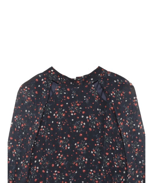 EIMY ISTOIRE(エイミーイストワール)の「Corrie flower カッティングワンピース(ワンピース・レディース・ホワイト/ネイビー・S/M)」の4枚目の写真