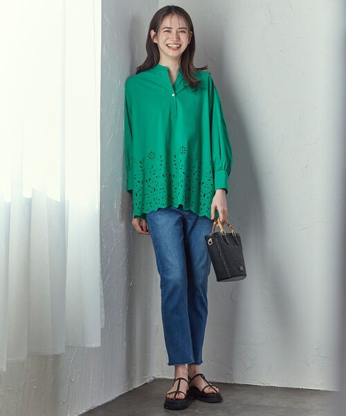 23区（ニジュウサンク）の「【SLOW/一部店舗限定】フラワーエンブロイ