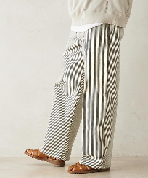 BEN DAVIS（ベンデイビス）の「【BEN DAVIS / ベンデイビス】別注オリジナルベンズ ヒッコリーパンツ（その他パンツ・メンズ・ネイビー/ホワイト・30/34/32）」の16枚目の写真