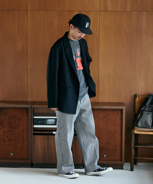 BEN DAVIS（ベンデイビス）の「【BEN DAVIS / ベンデイビス】別注オリジナルベンズ ヒッコリーパンツ（その他パンツ・メンズ・ネイビー/ホワイト・30/34/32）」の19枚目の写真