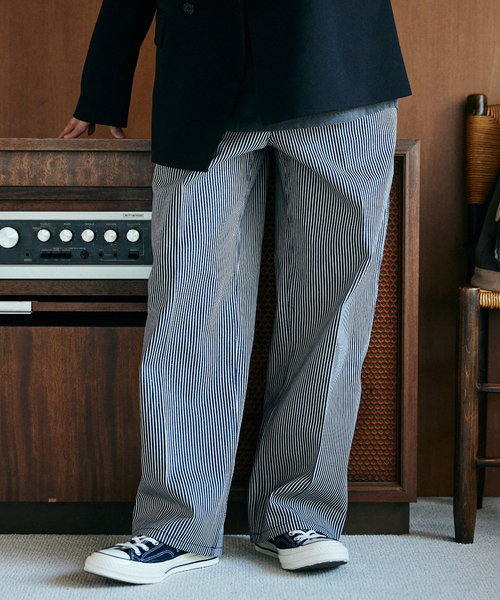 BEN DAVIS（ベンデイビス）の「【BEN DAVIS / ベンデイビス】別注オリジナルベンズ ヒッコリーパンツ（その他パンツ・メンズ・ネイビー/ホワイト・30/34/32）」の22枚目の写真