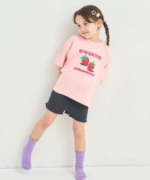 pairmanon（ペアマノン）の「【リブコットン100】ガールズ 1分丈リブレギンス（レギンス/スパッツ・キッズ・モカ/アイボリー/ブラック/ライトベージュ/グレイッシュベージュ/ベージュ/ブラウン・110/120/150/90/100/130/140）」の19枚目の写真