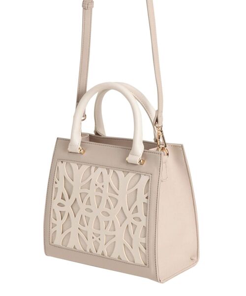MERCURYDUO(マーキュリーデュオ)の「モチーフ柄カットワークショルダーBAG(ショルダーバッグ・レディース・オフホワイト/ベージュ/ゴールド・FREE)」の7枚目の写真