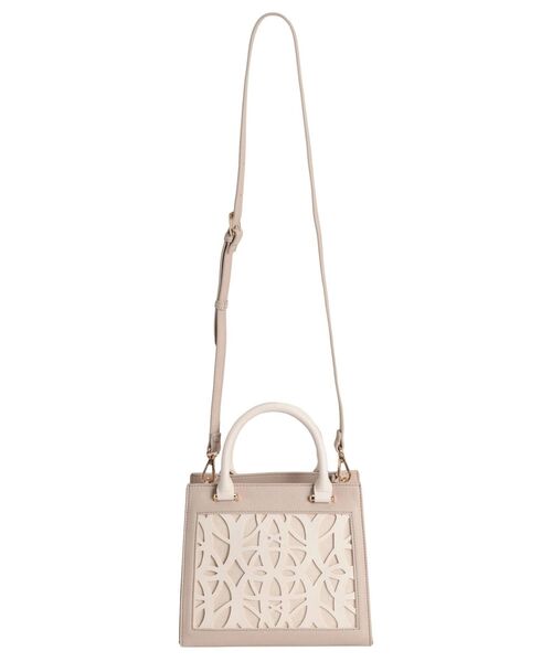MERCURYDUO(マーキュリーデュオ)の「モチーフ柄カットワークショルダーBAG(ショルダーバッグ・レディース・オフホワイト/ベージュ/ゴールド・FREE)」の12枚目の写真