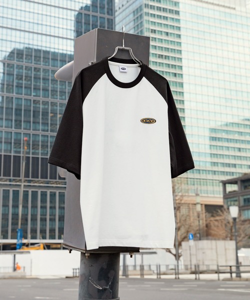 ddp（ディーディーピー）の「DDP/ディーディーピー 別注 サークルロゴ刺繍 ヘビーウェイト ビッグシルエットラグラン半袖Tシャツ（Tシャツ/カットソー・メンズ・ネイビー/ブラック/ダークブラウン/チャコール・M/L）」の22枚目の写真