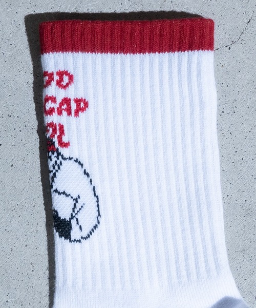 Red Cap Girl（レッドキャプガール）の「【a-r】〔Red Cap Girl/レッドキャップガール〕イラストジャガードソックス〔3点セット〕（ソックス/靴下・メンズ・その他2/その他1/ホワイト系その他/ブラック×ホワイト/ホワイト系その他2/ホワイト×レッド/ホワイト×ブラック/ホワイト×ブルー・25-27）」の16枚目の写真