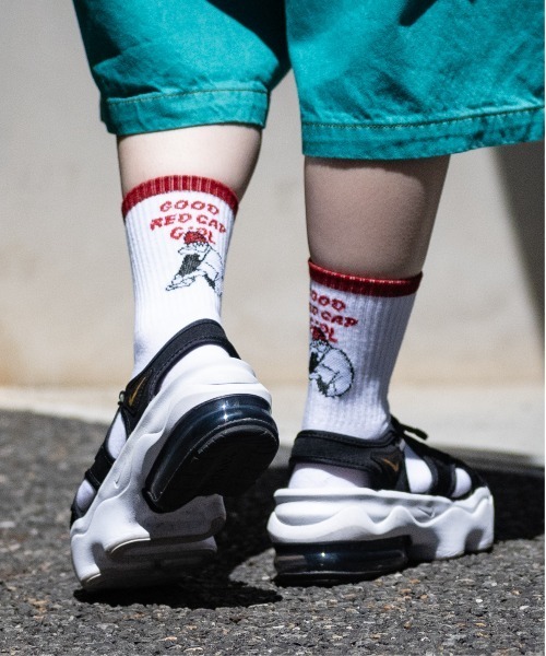 Red Cap Girl（レッドキャプガール）の「【a-r】〔Red Cap Girl/レッドキャップガール〕イラストジャガードソックス〔3点セット〕（ソックス/靴下・メンズ・その他2/その他1/ホワイト系その他/ブラック×ホワイト/ホワイト系その他2/ホワイト×レッド/ホワイト×ブラック/ホワイト×ブルー・25-27）」の10枚目の写真