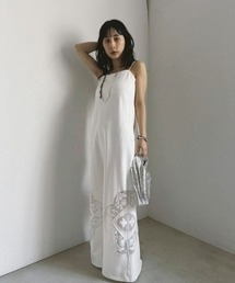 Ameri（アメリ）の「CUTWORK LACE SWEAT DRESS（ワンピース）」 - WEAR