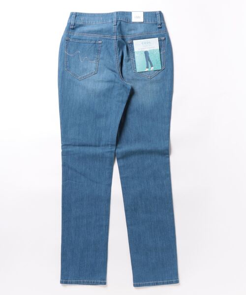 Sweet Camel（スウィートキャメル）の「【Sweet Camel】綿麻サマーストレート（デニムパンツ・レディース・ダークインディゴブルー・SS/S/M/L/XL）」の2枚目の写真